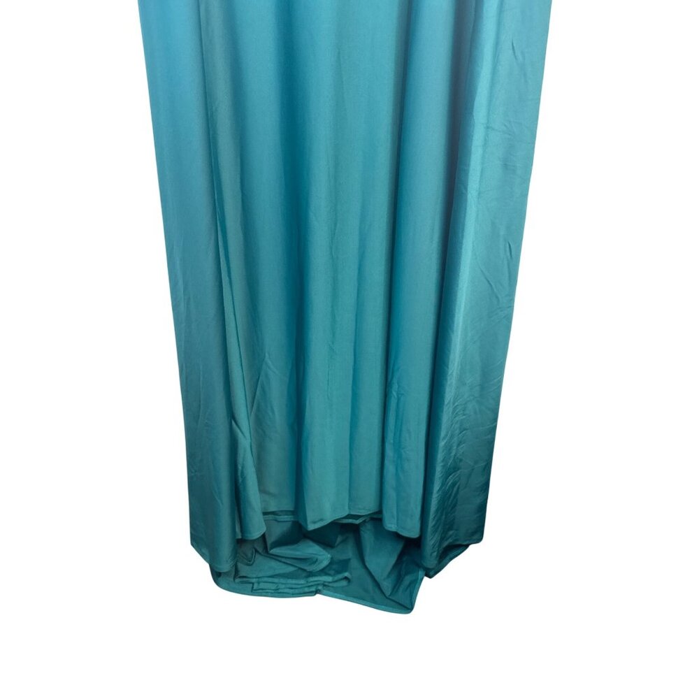 Miss Ord Deep Teal Long Medium Sleeve Sweetheart Neckline Maxi Dress - Picture 8 of 15